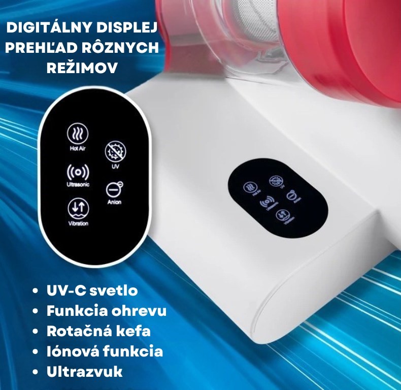 CleanMaxx Cyklónový sterilizačný a dezinfekčný vysávač s UV-C svetlom DES-15061 (3)